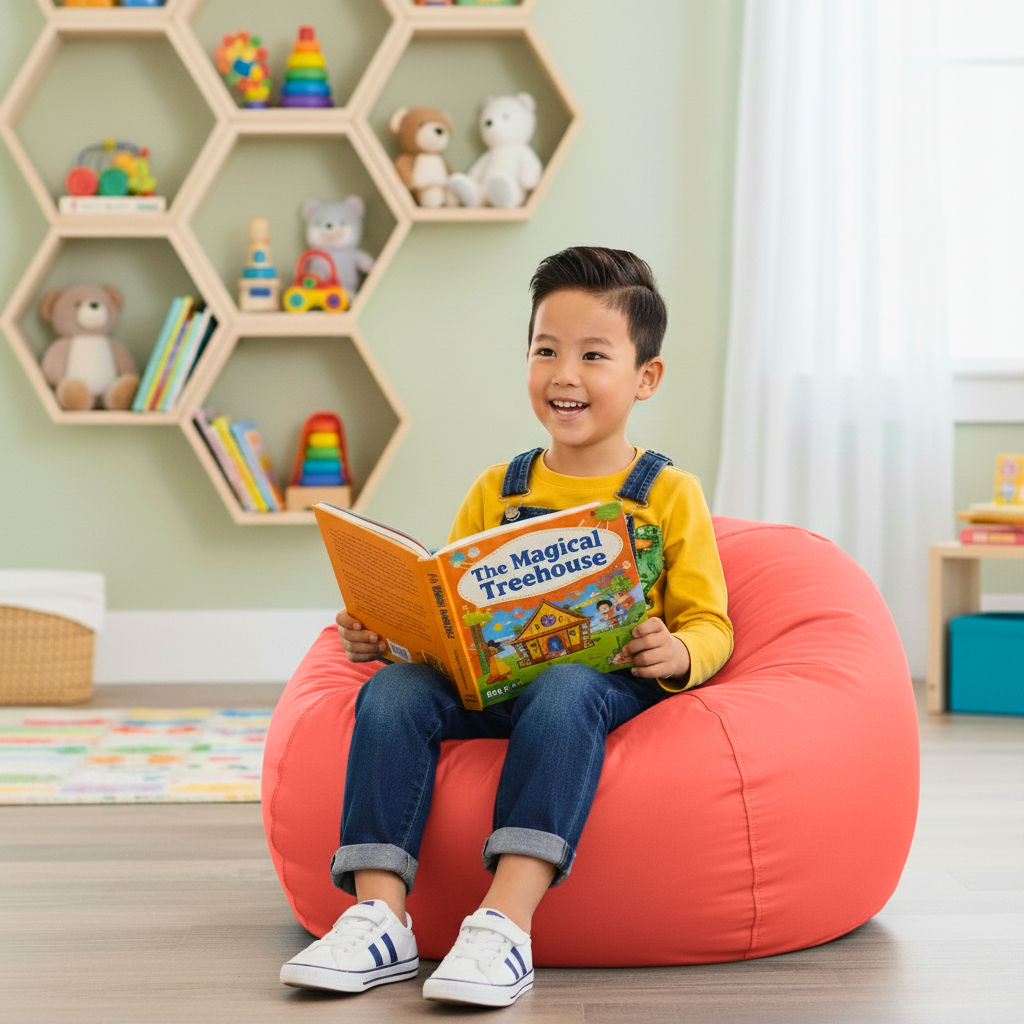 Pouf classique pour enfants Dojo