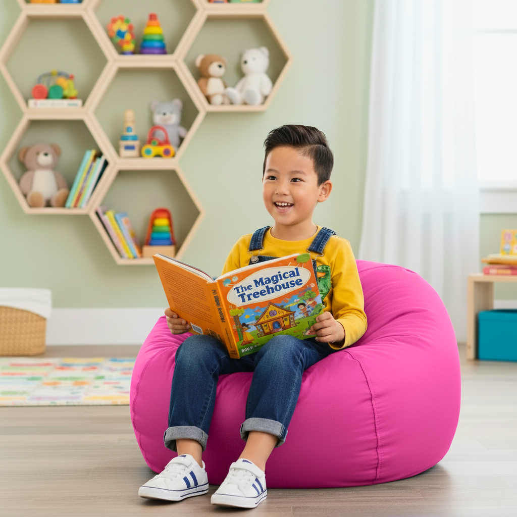Pouf classique pour enfants Dojo