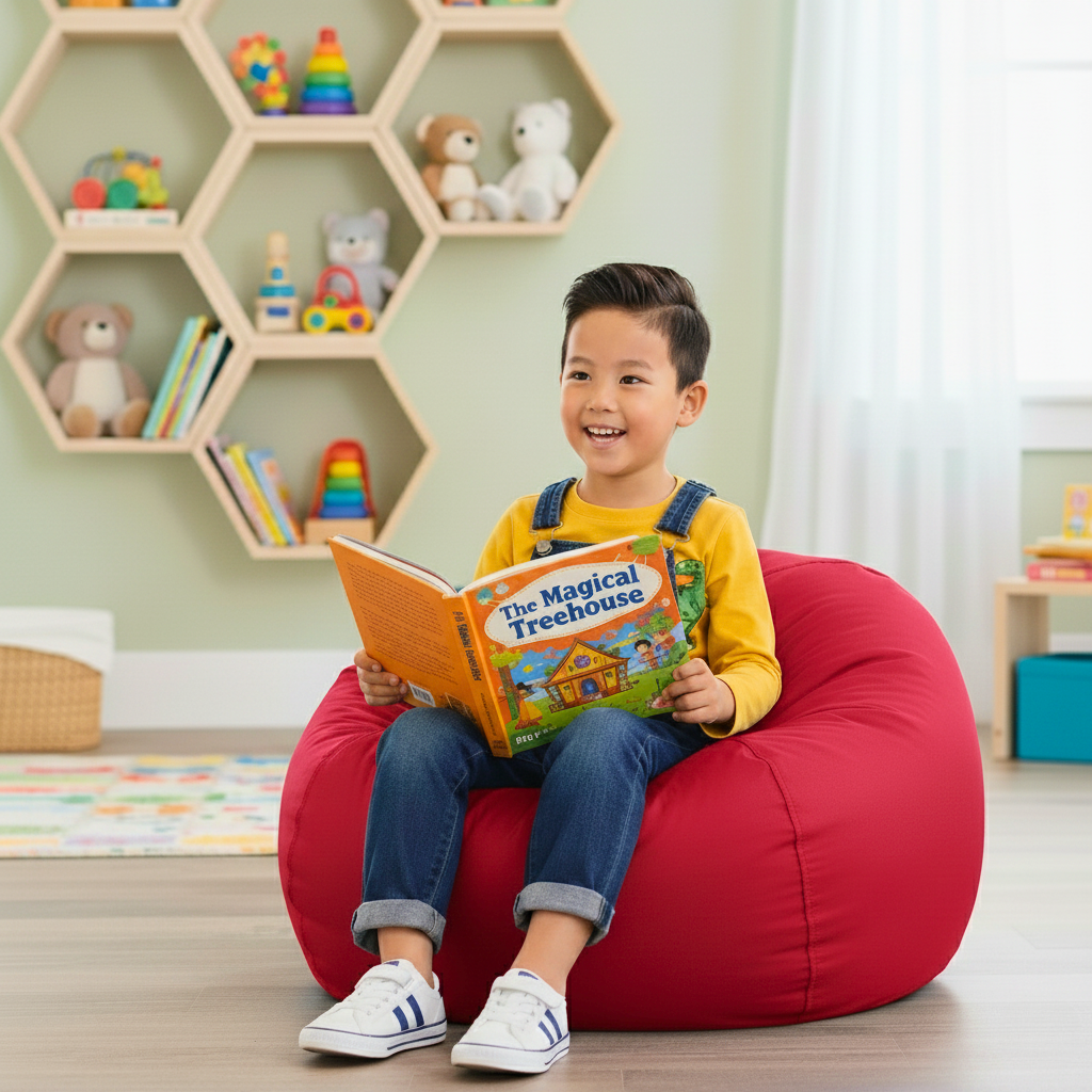 Pouf classique pour enfants Dojo